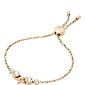 michael kors rose gold stars slider bracelet